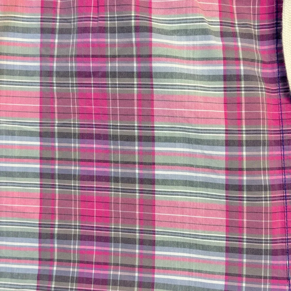 Polo Sport Swim Trunks Men XXL Pink‎ Plaid Vintage 90s Ralph Lauren Board Shorts